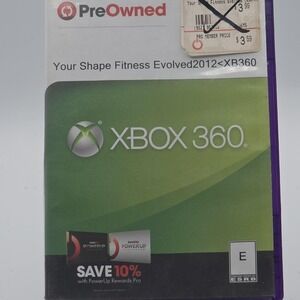 Your Shape Fitness Evolved 2012 Xbox 360 Kinect Required Ubisoft Video Game Y2K